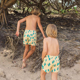 Cactus Jack Teen Swim Shorts in Yellow