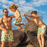 Cactus Jack Swim Shorts in Yellow