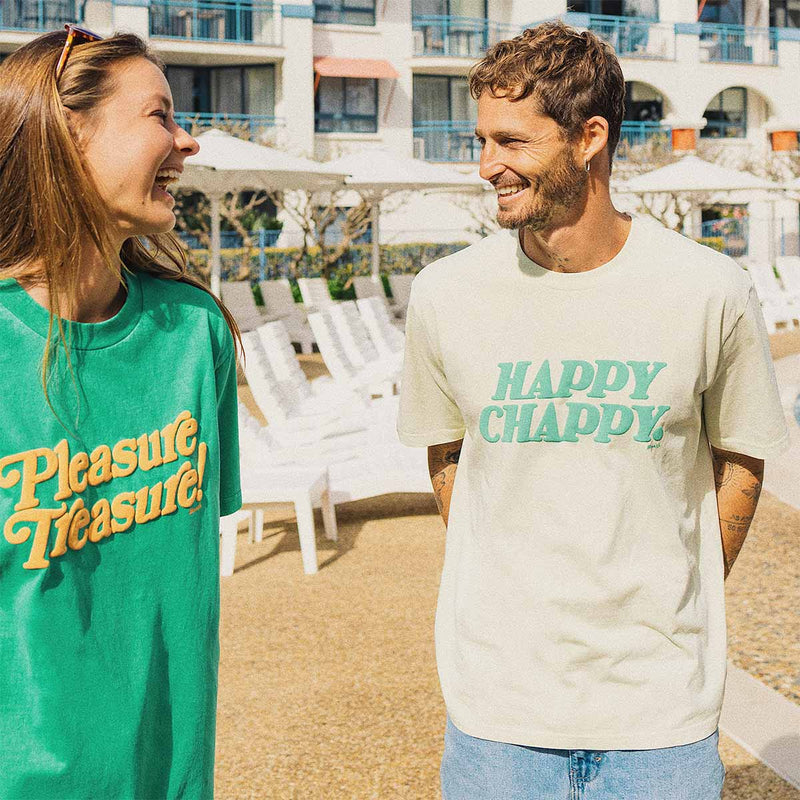 Pleasure Treasure & Happy Chappy Tee 2 Pack