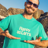 Happy As Larry Regular Tee in Green