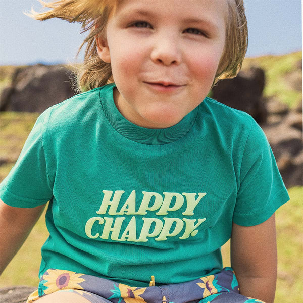 Happy Chappy Junior Regular Tee in Green