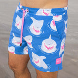 Jolly Jaws Swim Shorts in Blue