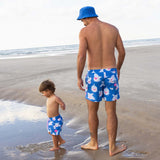 Jolly Jaws Swim Shorts in Blue