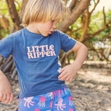 Little Ripper Junior Regular Tee in Navy