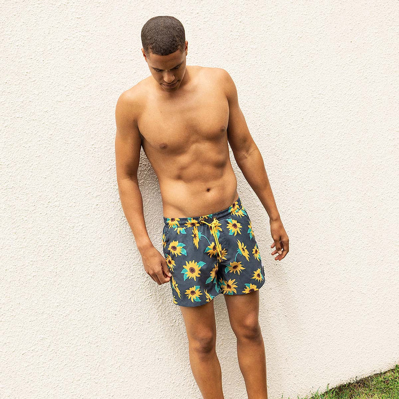 Sunny Boy Swim Shorts in Charcoal