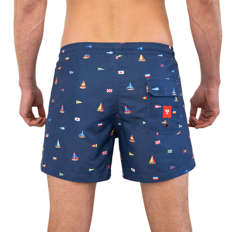 Nauti Buoy Swim Shorts in Navy