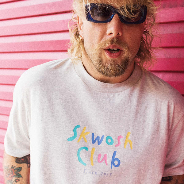 Skwosh Since 15 Regular Tee In Snow Marl