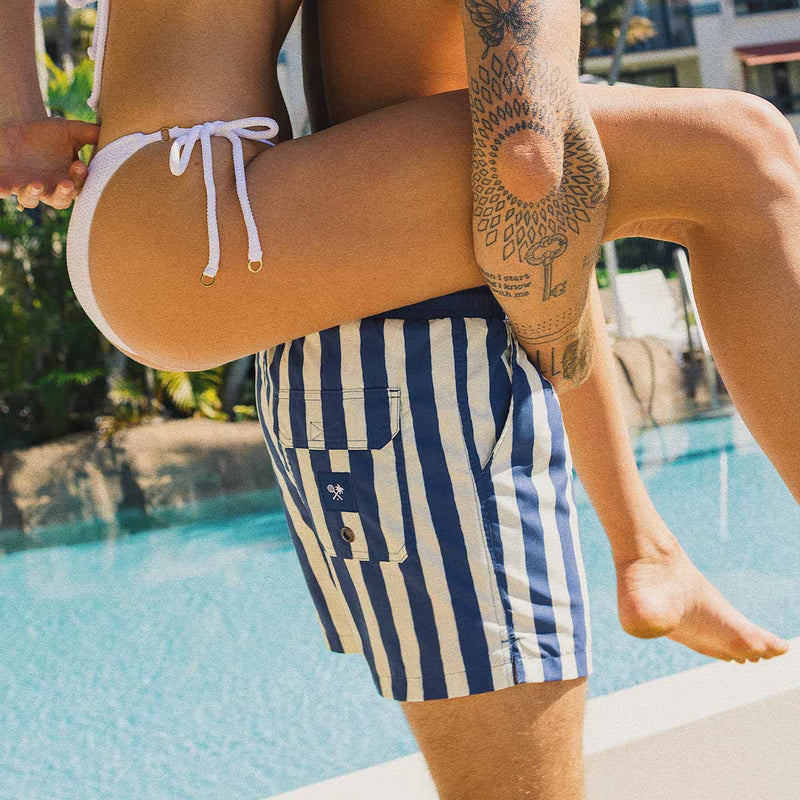 Sorrento Stripe Swim Shorts