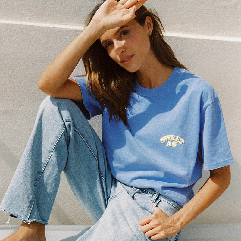 Sweet As Regular Tee in Blue