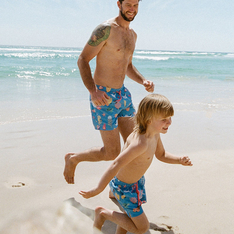 The Great Barrier Reef Jnr Swim Shorts – Skwosh