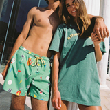 In The Hole Swim Shorts in Green